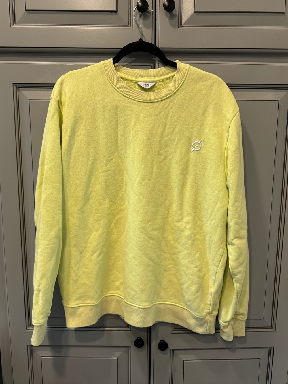 Peloton French Terry Crewneck Lemon Size M